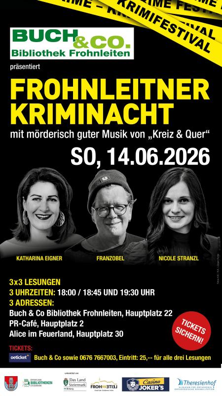 Plakat:  Frohnleitner Kriminacht