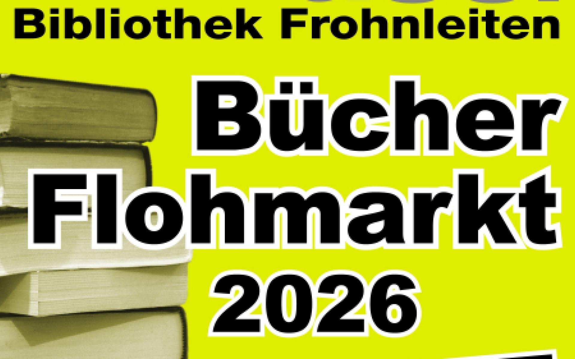 Plakat Bücherflohmarkt September 2026